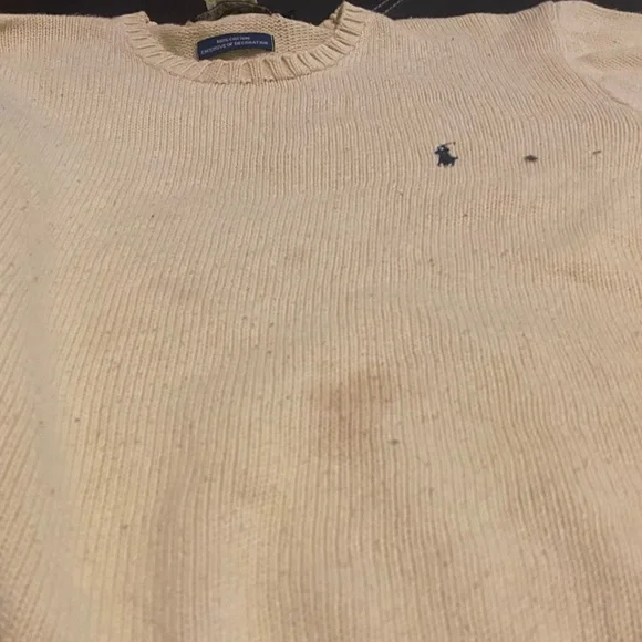 Polo by Ralph Lauren Cable neck sweater Men’s sz small - Picture 2 of 5